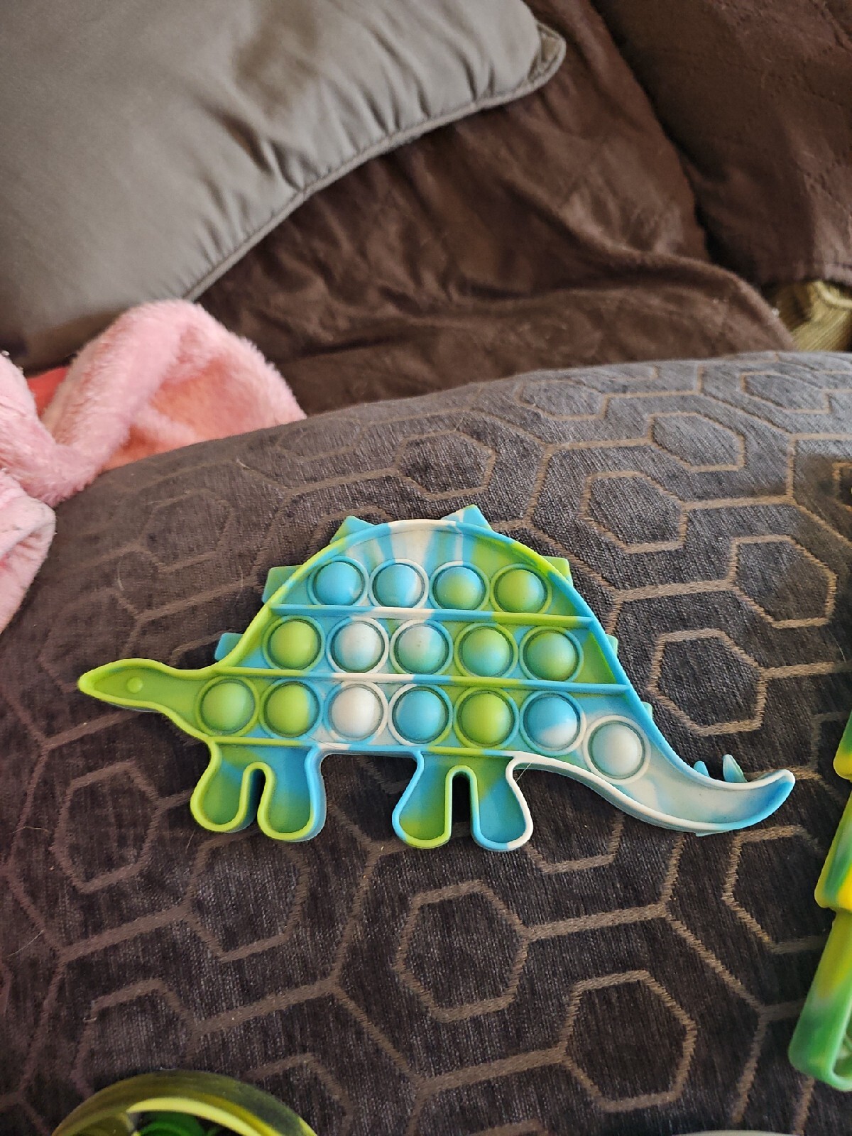 Popit Fidgets Lot of 5 Two Dinosaurs, Christmas Tree, Among Us, And Ghost.