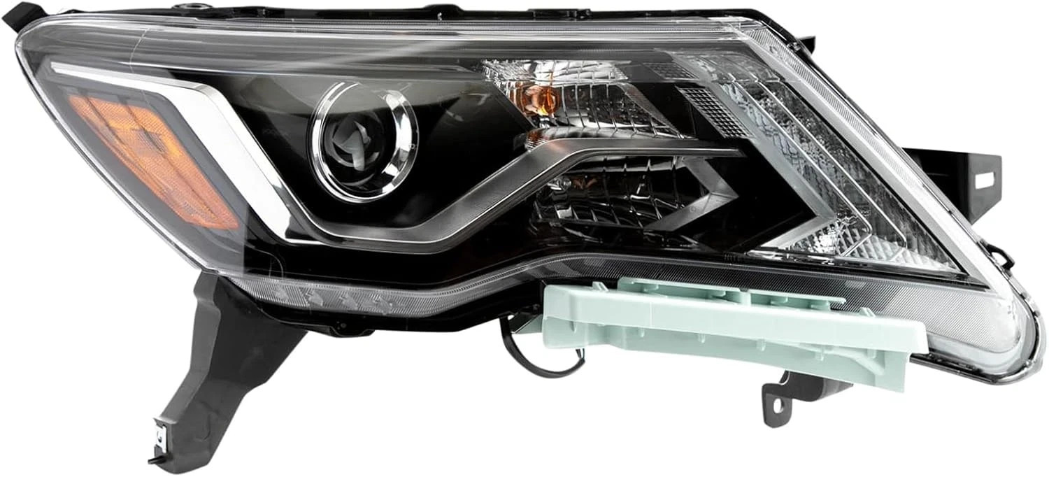 TRQ Right Headlight Assembly Passenger Side Compatible with 2017-2020 Nissan