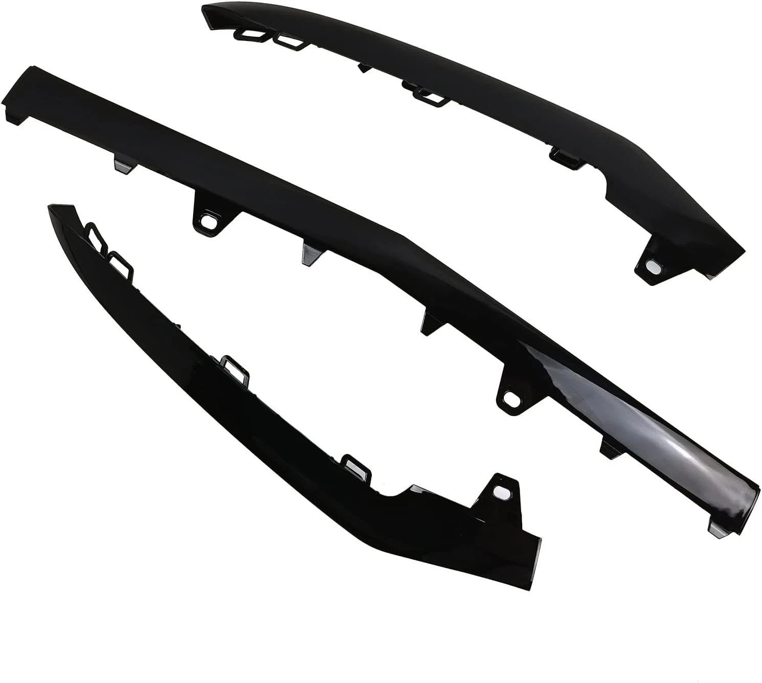 3 X Front Bumper Cover Lower Grille Trim Molding fit for 2014-2016 Mercedes E…