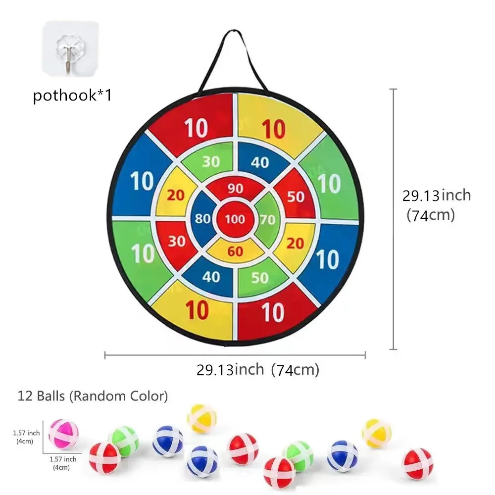 Children with sticky ball 74CM large dart board Family interactive game