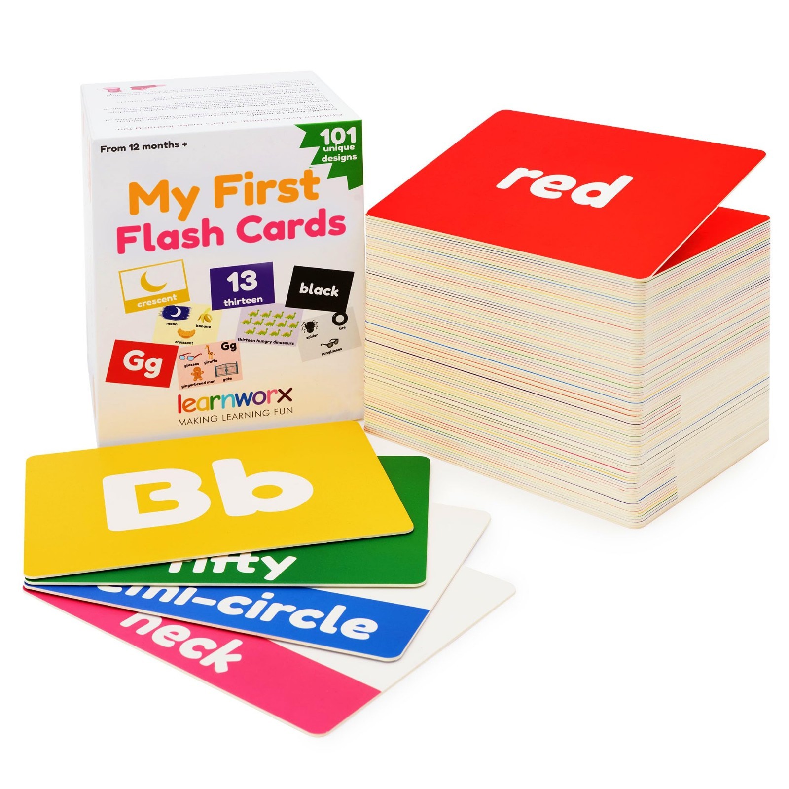 Educational Flash Cards for Toddlers | Alphabet, Numbers, Colors & Animals | Lar