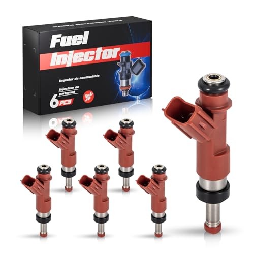 ENA Set of 6 Fuel Injector Compatible with Toyota Lexus Sienna Avalon Highlander