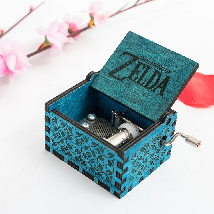Zelda Music Box Link Crank Vintage Antique Melody Video Games