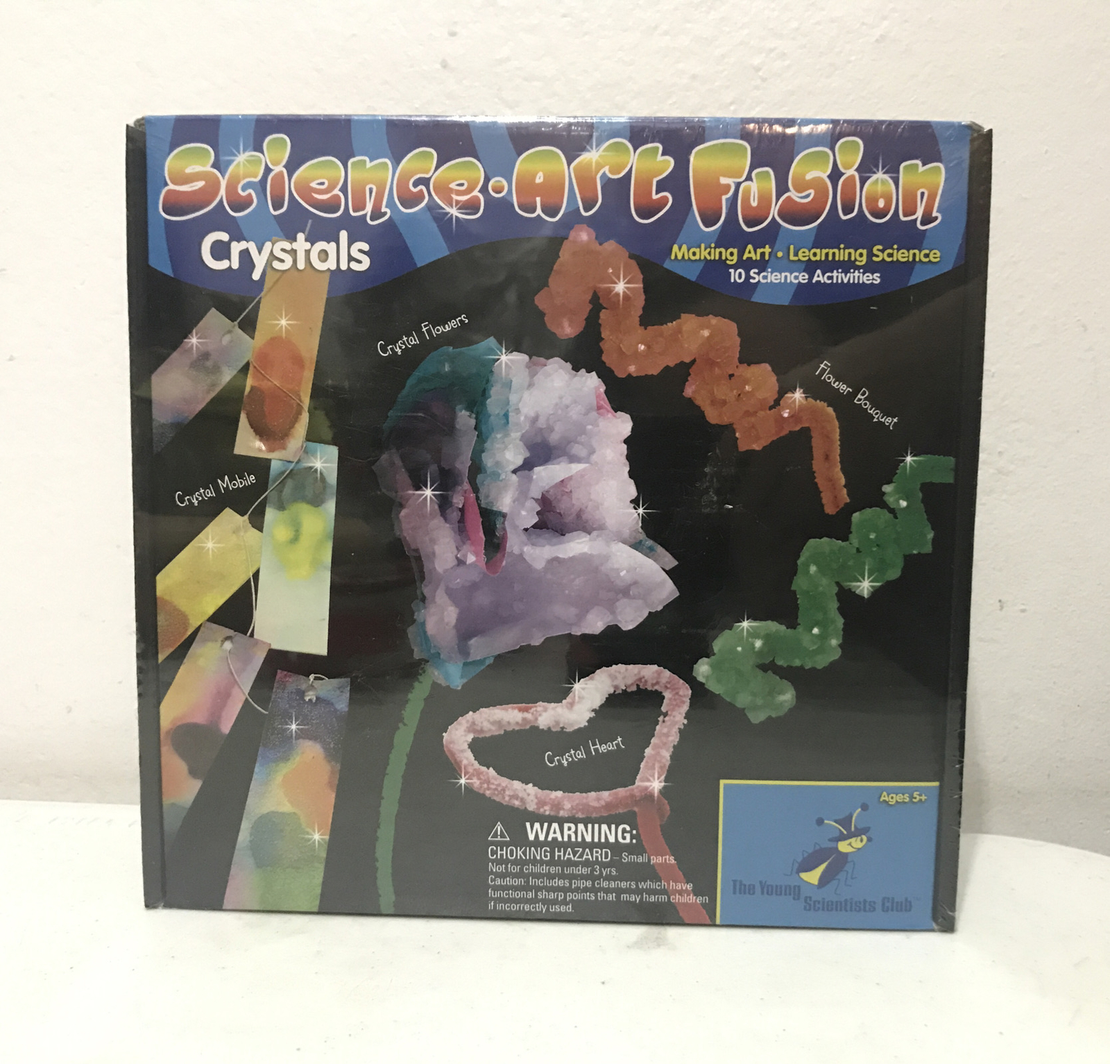 Young Scientists Club Science-Art Fusion Crystals Kit New Sealed Ages 5+ New