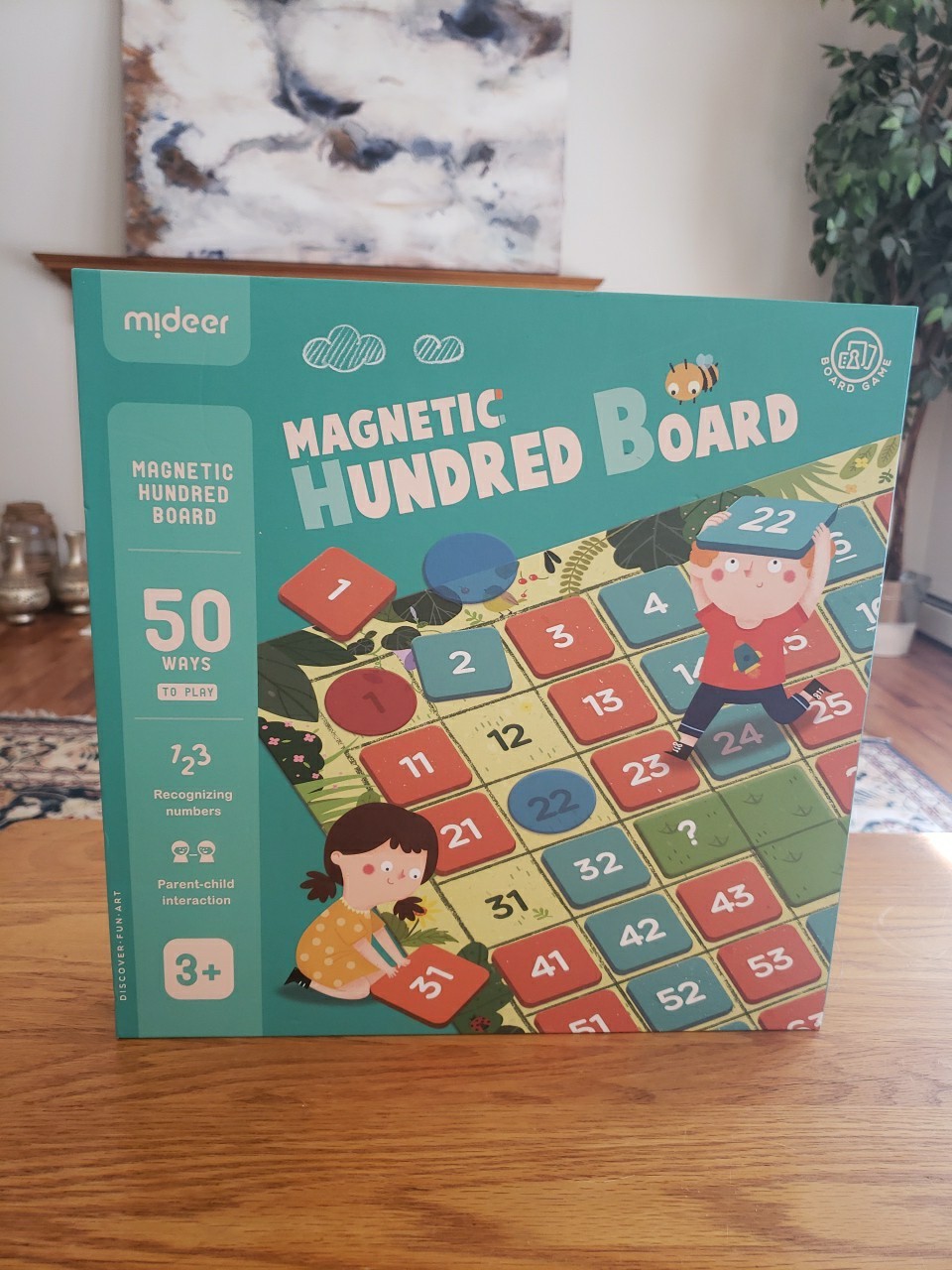 MiDeer Magnetic Hundred Board Montessori Parent-Child Interaction Kids 3+ Years