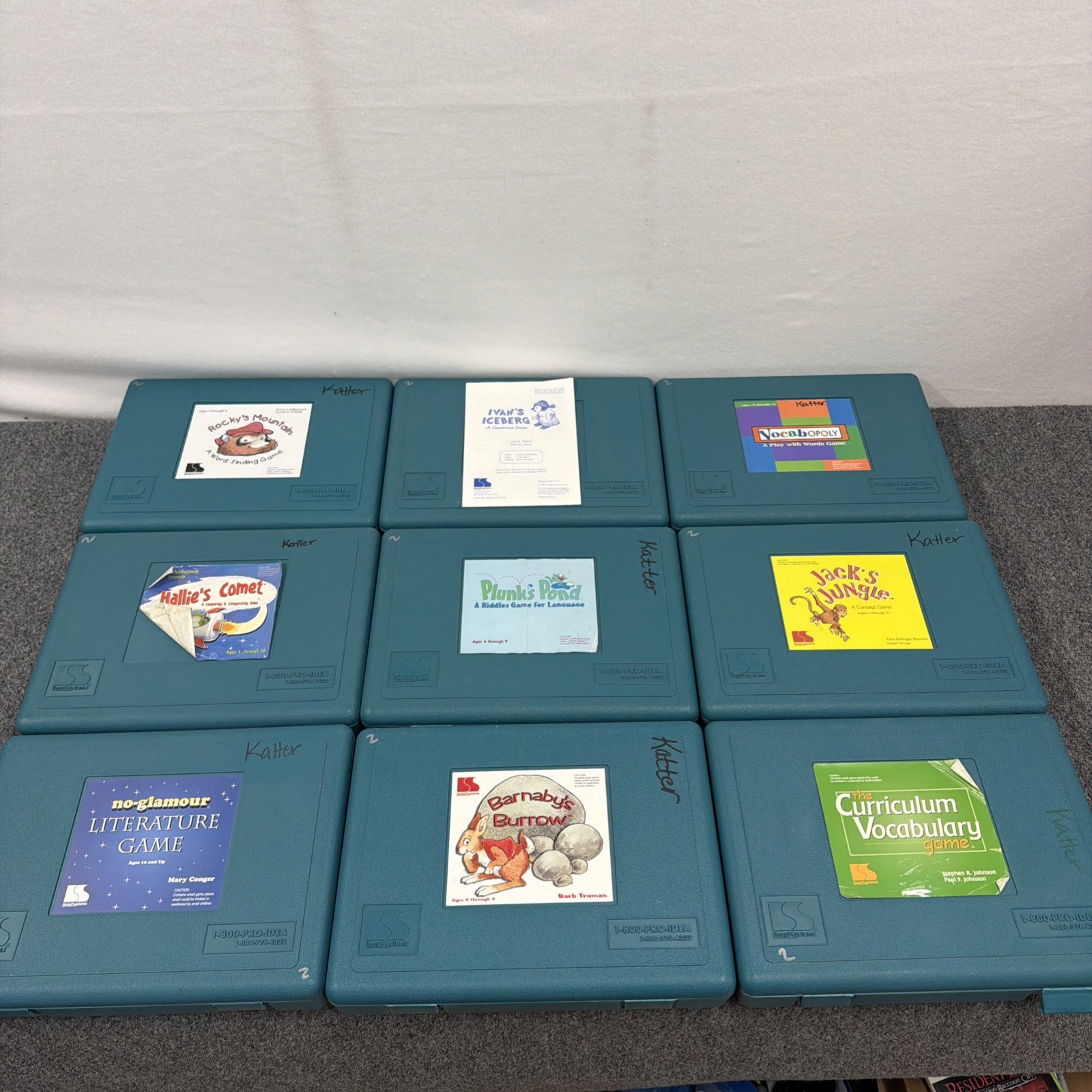 LinguiSystems Games Lot of 9 – Barnany’s Burrow, Rocky’s Mountain, Jack’s Jungle