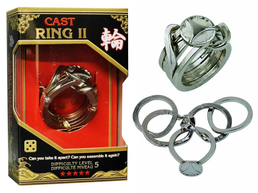 *NEW IN BOX* Hanayama Cast Metal Puzzle – RING II Level 5