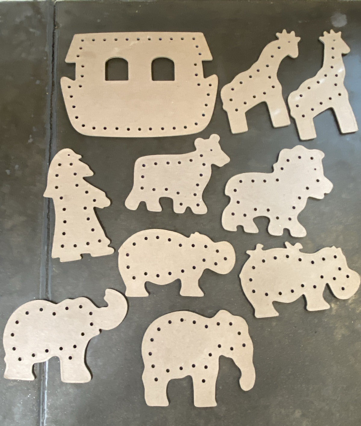 Kids Lace Up/Practice Sewing Noah’s Ark and Animal Cards