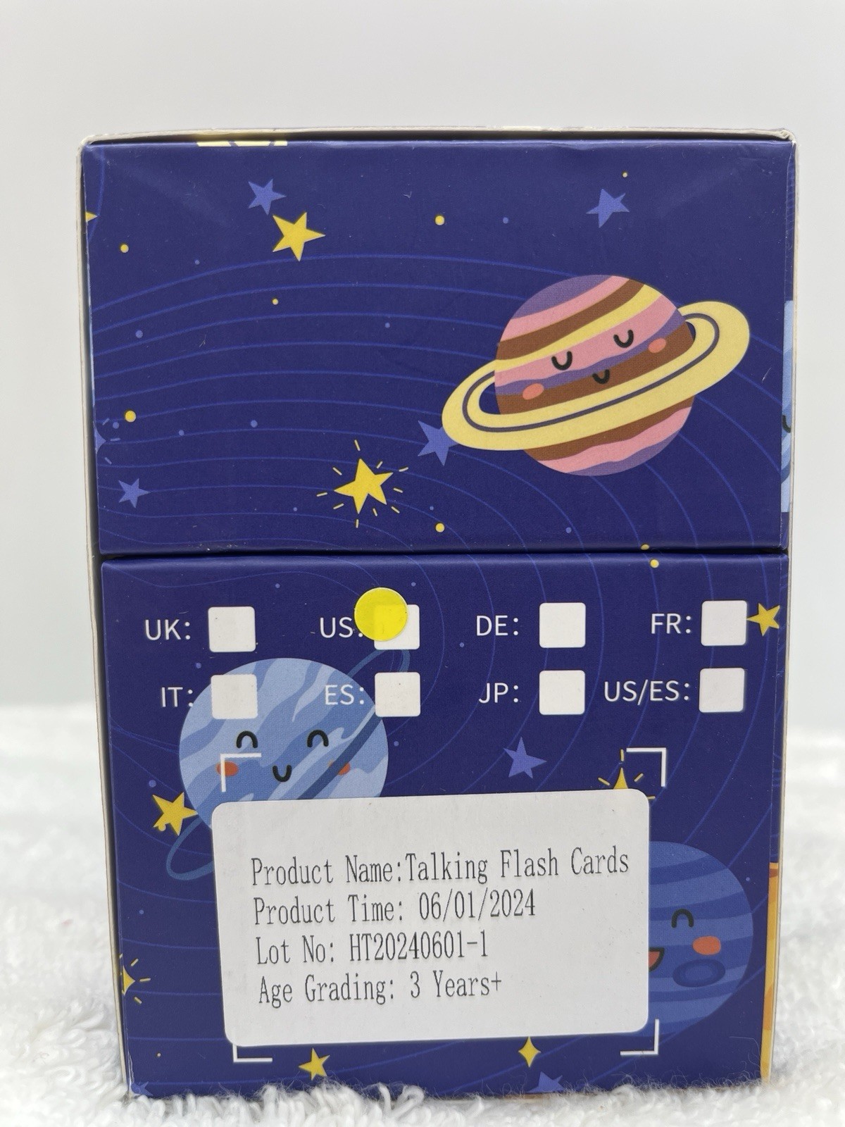 Toddlers Talking Flash Cards Sight Words Speech Therapy Toys Learning Blue USA