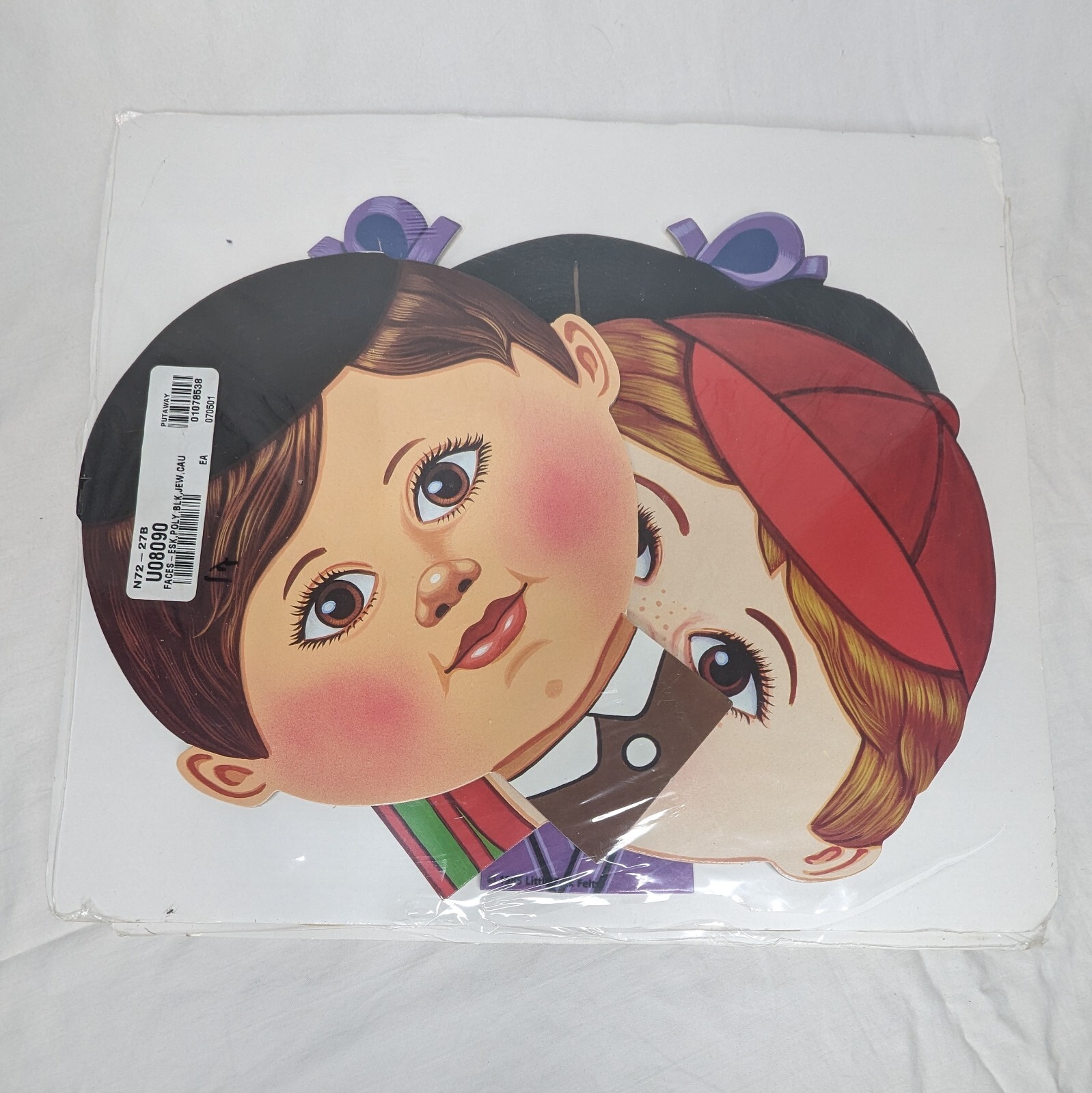 Little Folk Visual Small World Faces Ethnicity Nationality Learning Aid 10 Faces
