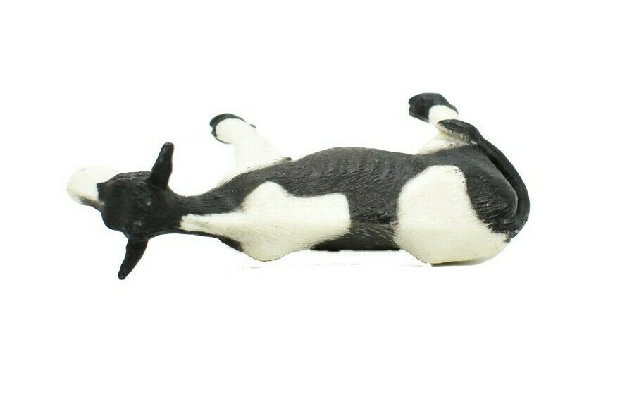 Cow, Holstein Realistic Small Toy Model Plastic Replica Farm Animal, 2.25″ F4261