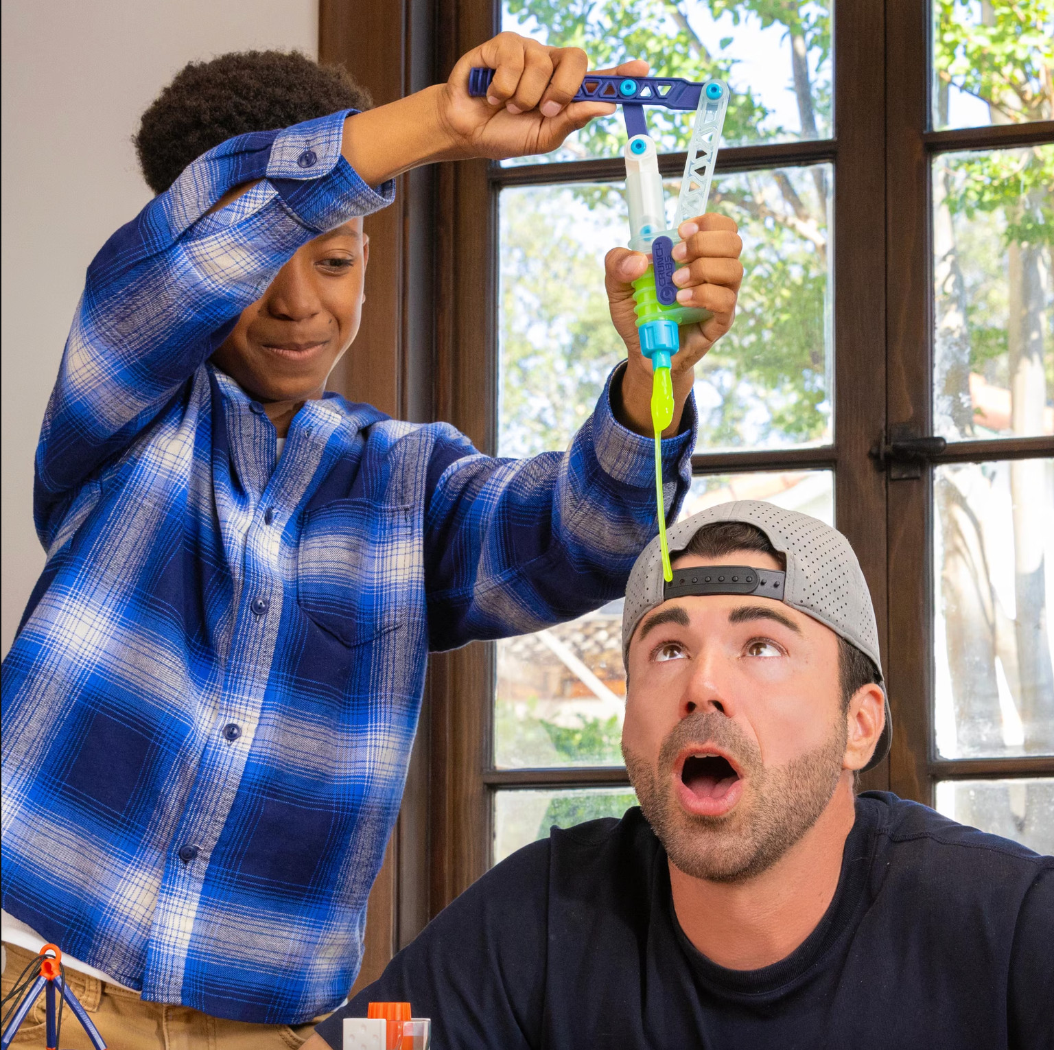 Crunch Labs by Mark Rober, Slime Prank Lab, Build a Snot Pump & Create The Perfe