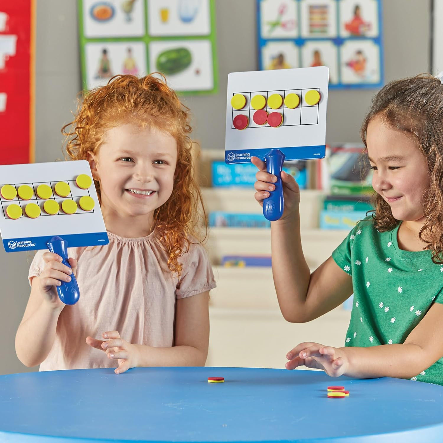Magnetic Ten-Frame Boards Set of 4 w/ 100 Counters – Math Manipulatives for Kids