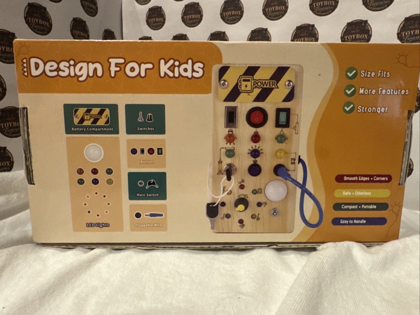 Montessori Toddler Busy Board: Play and Learn Designed for 7” x 4” NIB