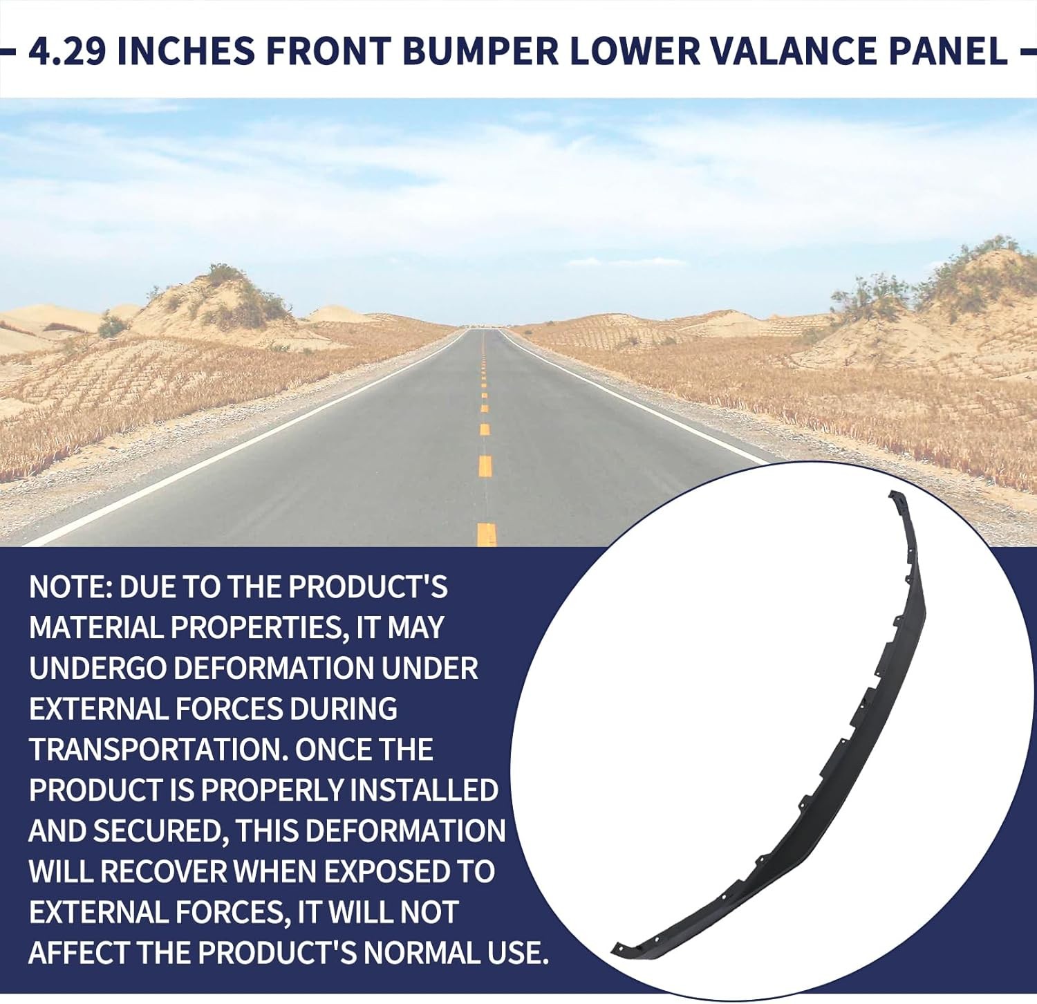 Front Bumper Lower Valance for Ford F250 F350 2023