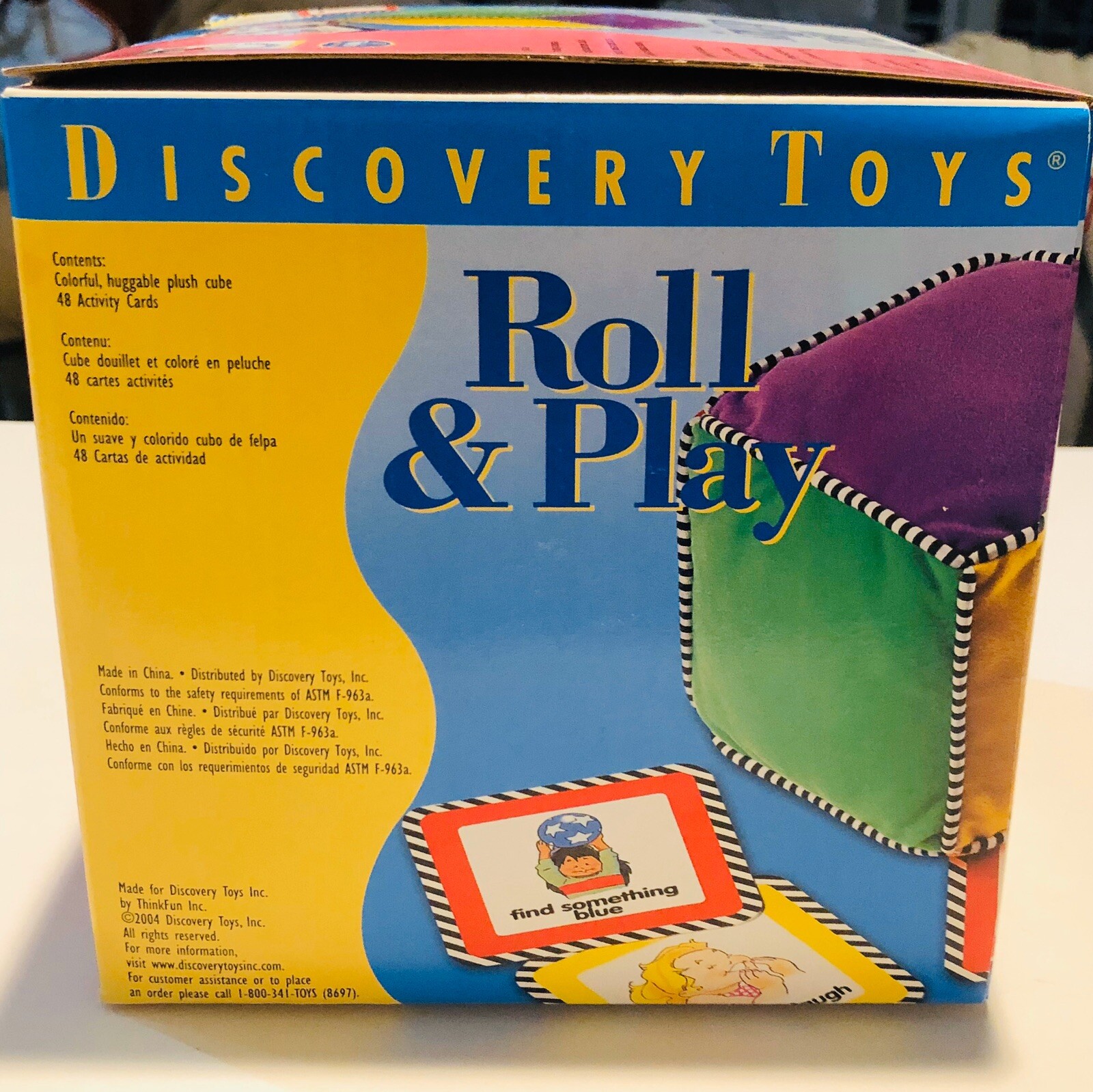 Discovery Toys Roll & Play Activity Cube w/ Cards, Educational, Speech, Tactile
