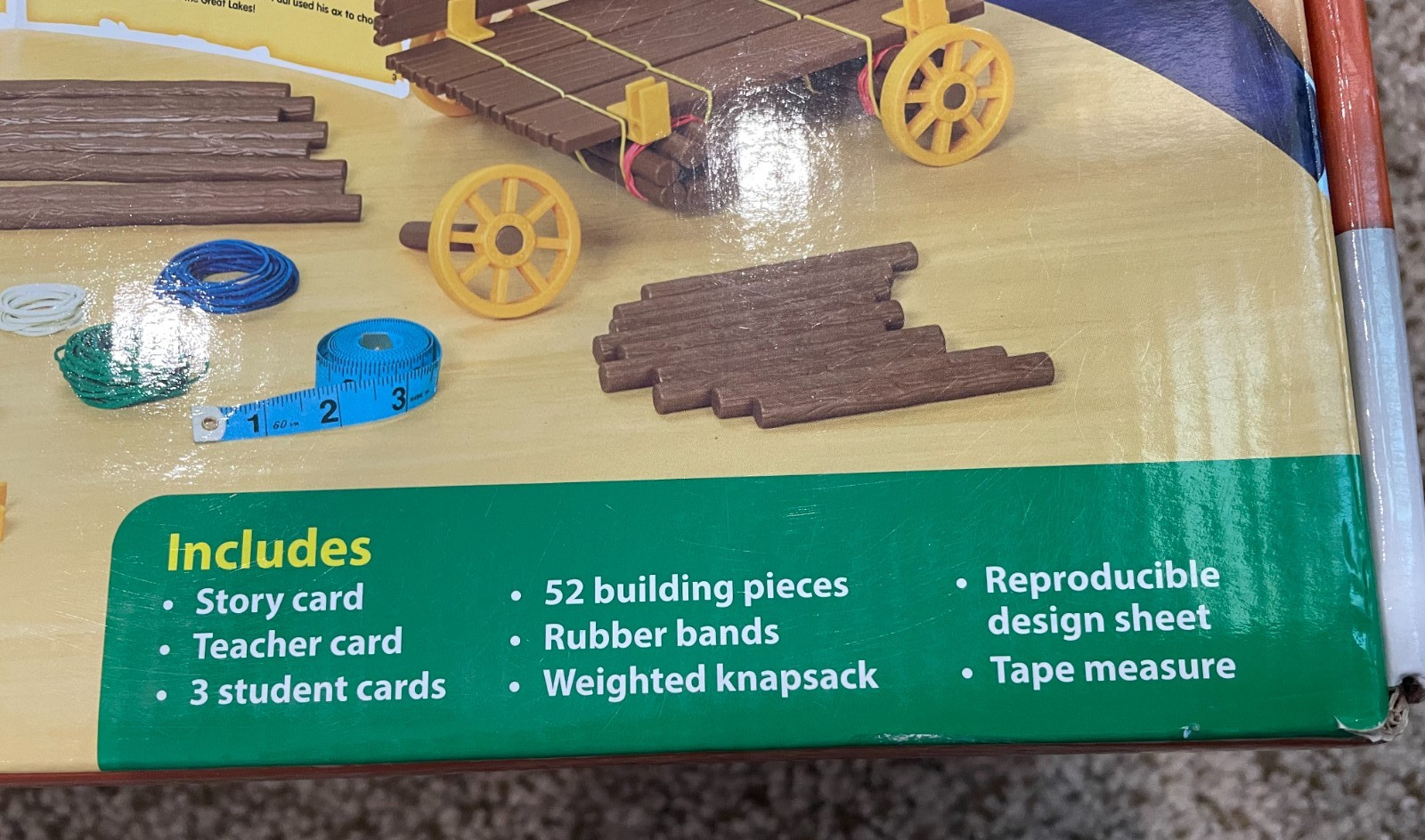 Lakeshore Paul Bunyan Folk Tales Problem Solving STEM Kit Grades 2-3, EUC, Build