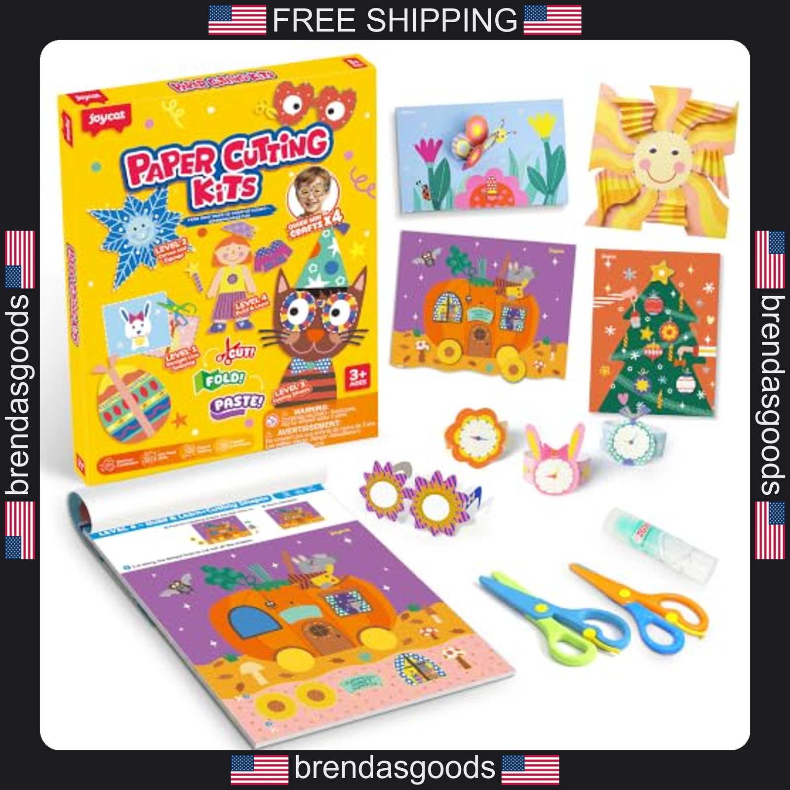 Kids Scissor Skills Activity Kit for Toddlers Ages 3-6