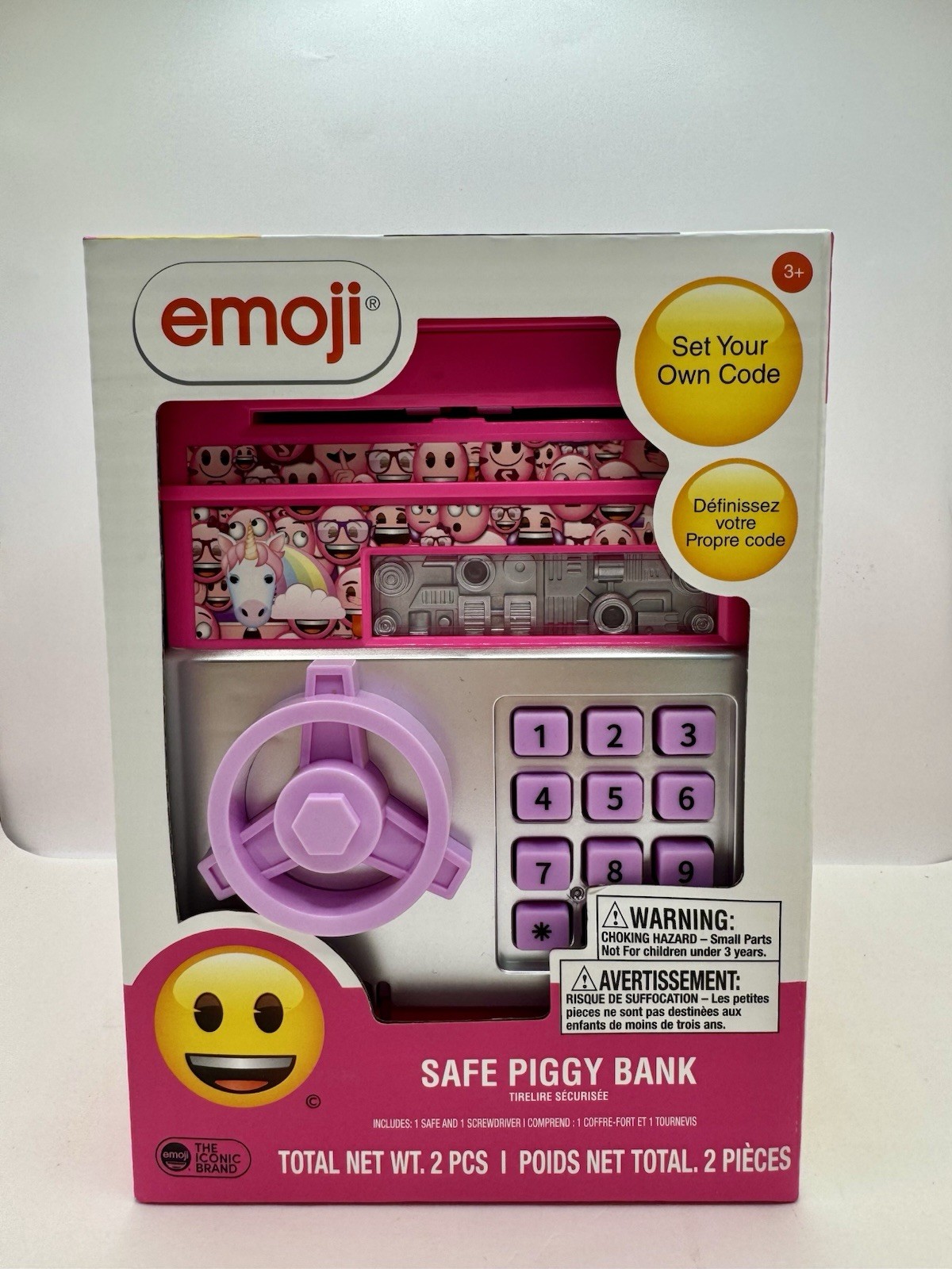 NEW! Emoji Safe Piggy Bank Electronic ATM Password Money Coin Cash Safe USA-Ship