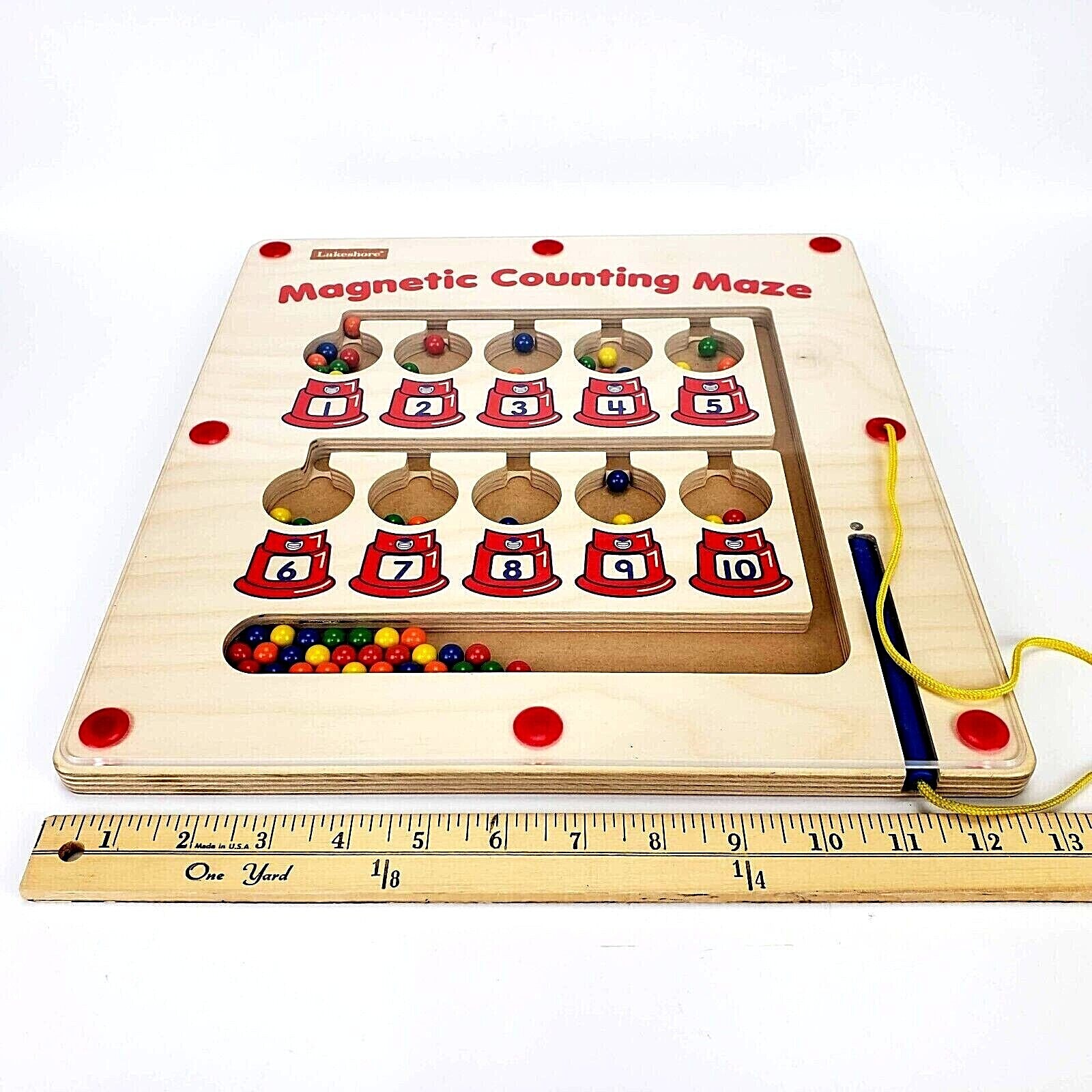 LAKESHORE LEARNING Gum ball Machine MAGNETIC COUNTING MAZE 14″