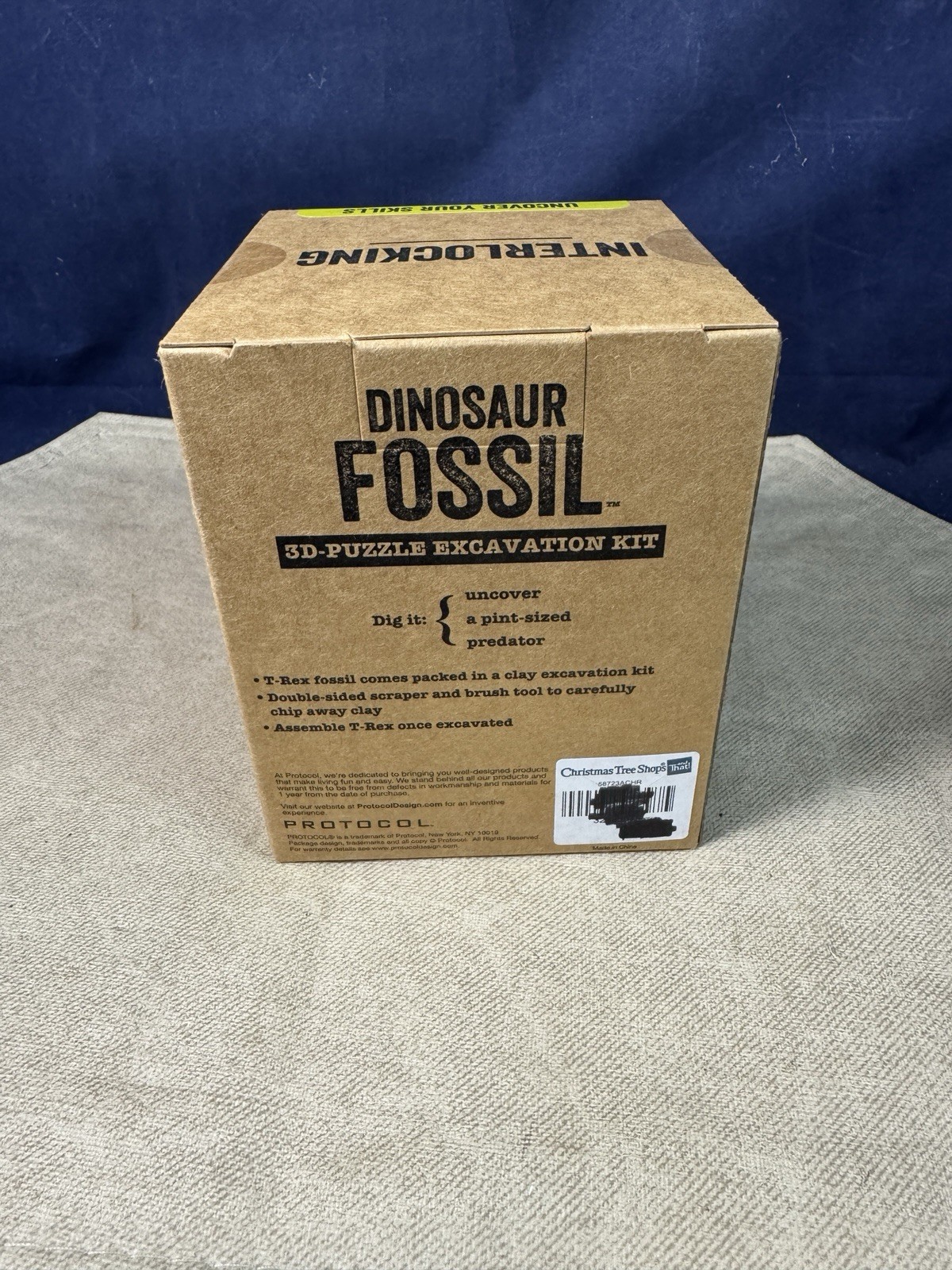 Protocol Dinosaur Fossil T-Rex 3D-Puzzle Excavation Kit w/Bonus Fossil