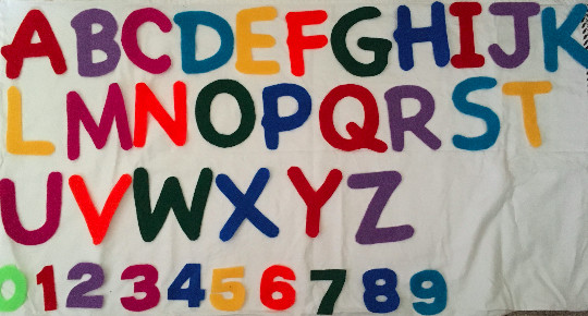 ABC’s Felt Letters & Numbers Felt Story- Children’s Felt Flannel Board Story