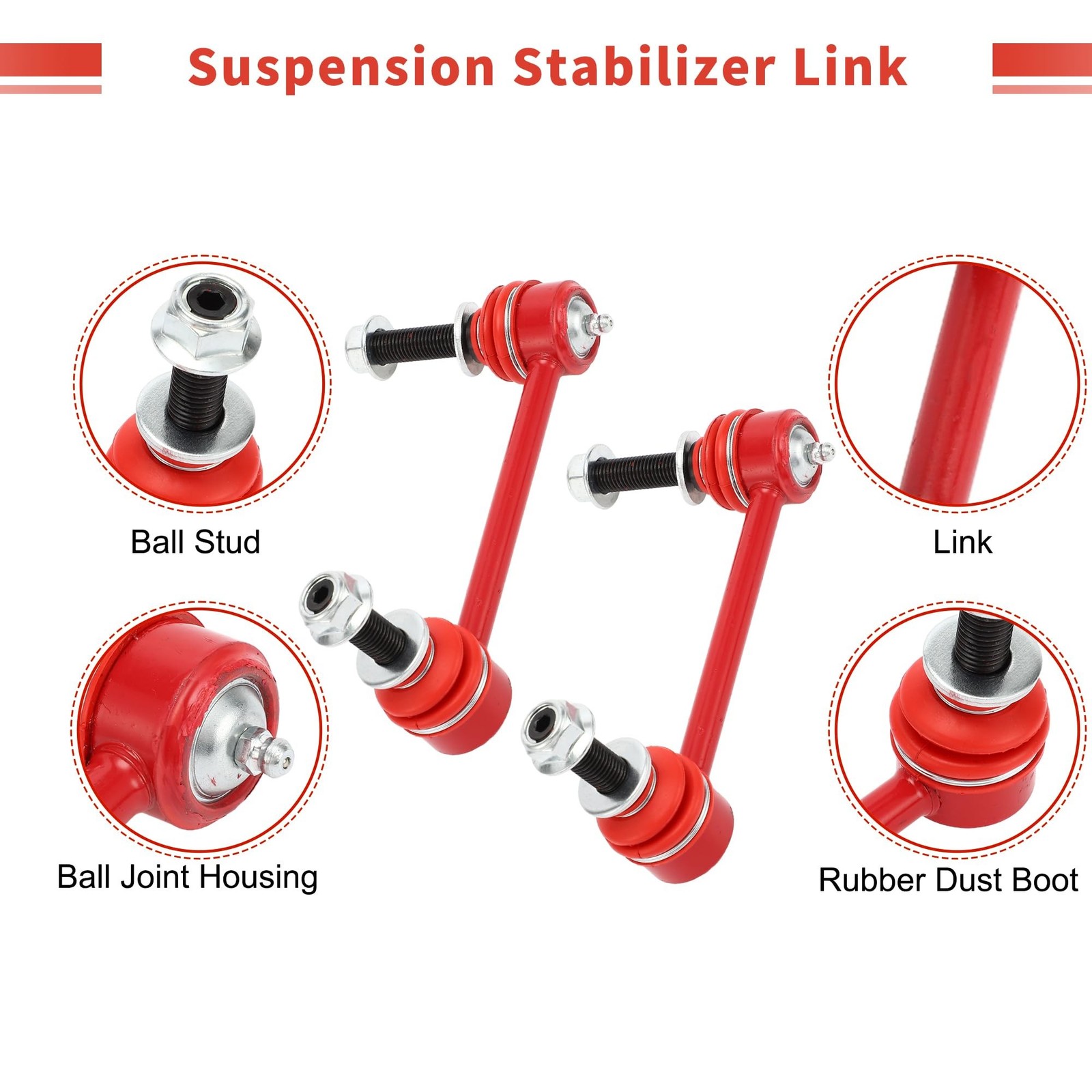 X AUTOHAUX 2 Pcs Front Sway Bar Links Stabilizer Link Kit for Toyota Tacoma 2…