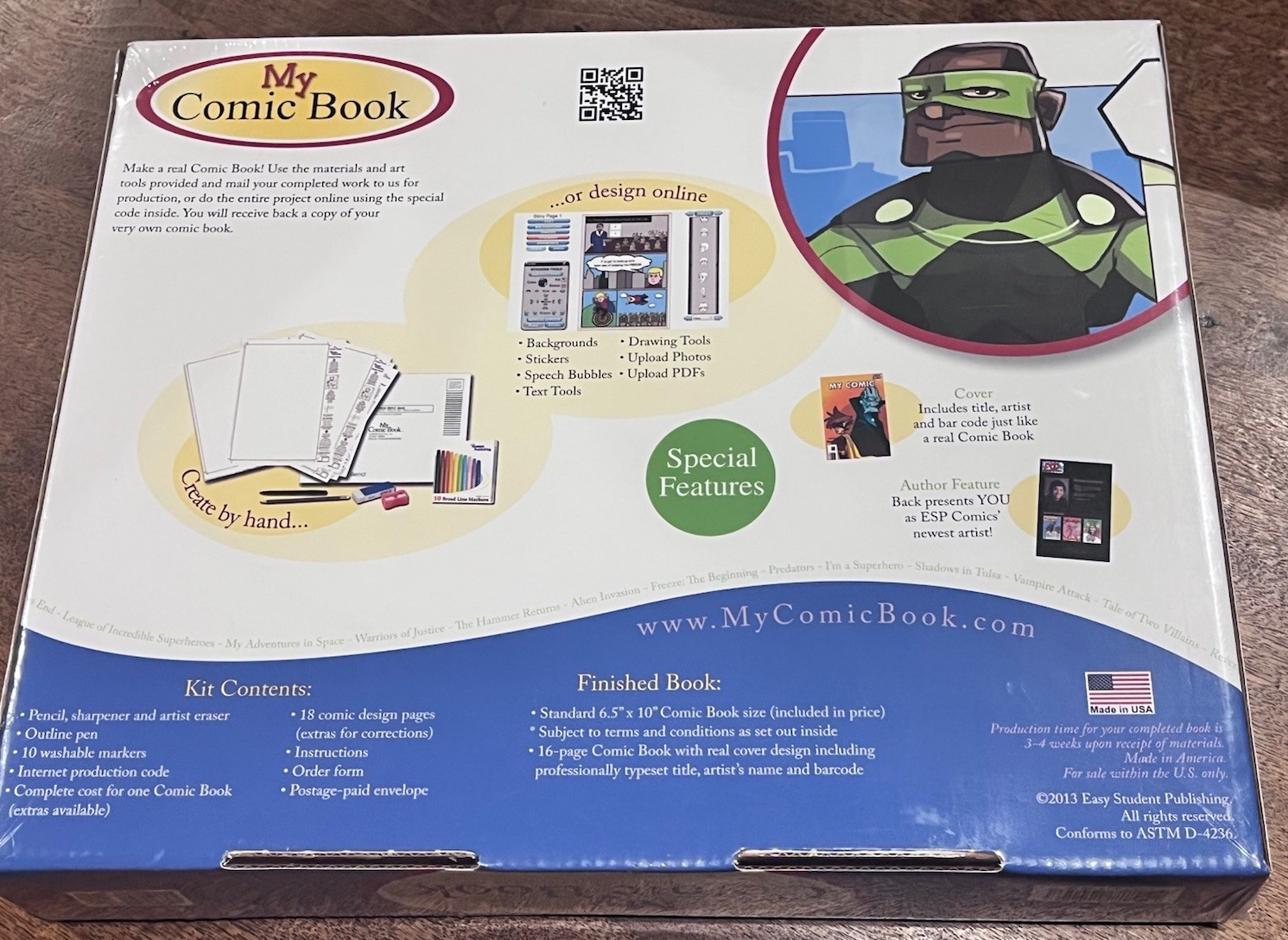 My Comic Book (Publish Your Own Comic Book!) Easy Student Publishing -NEW!