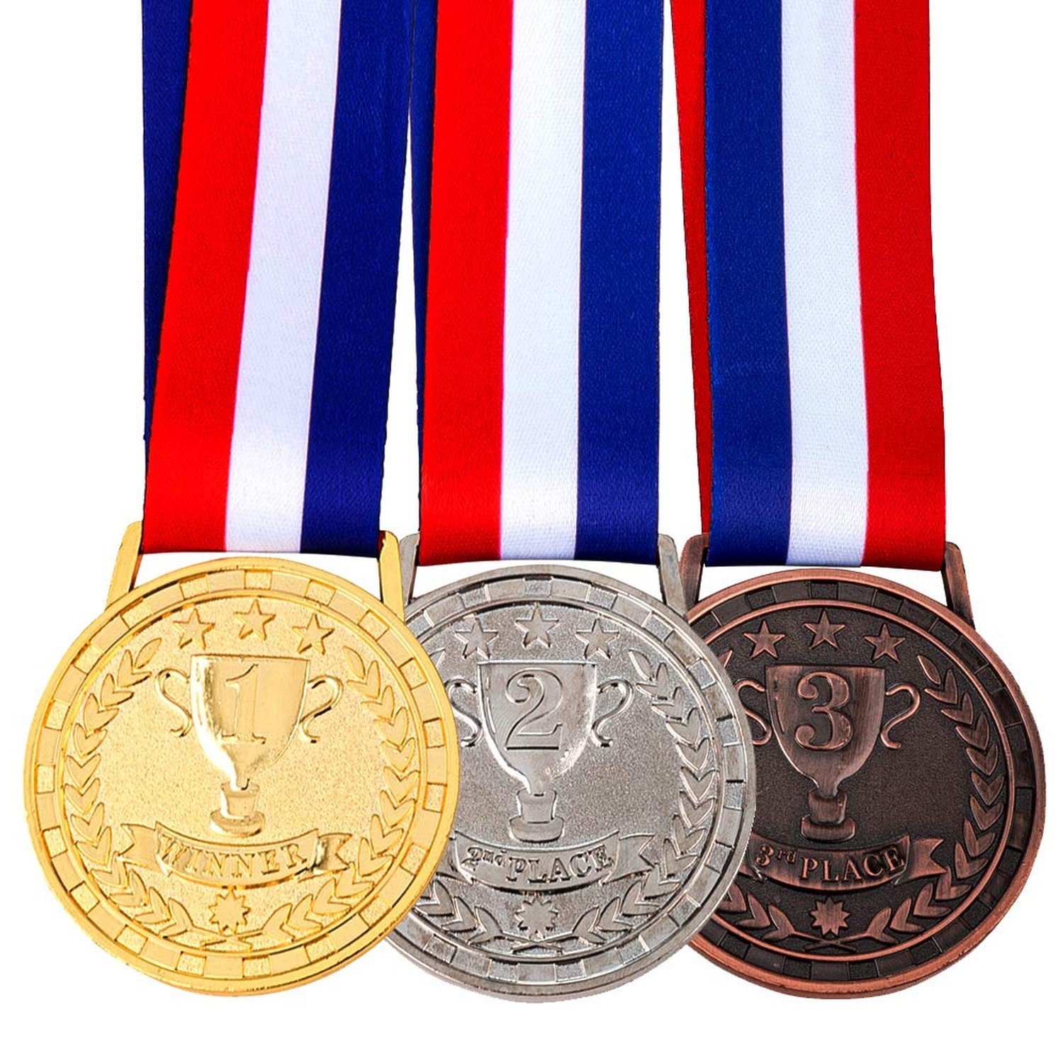 Award Medals for Winner of Gold, Silver, Bronze, Made by Olympic Style Solid …