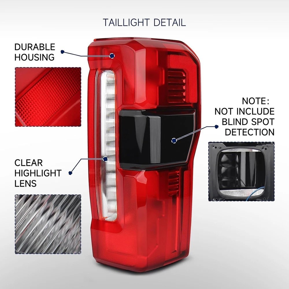 Tail Light Assembly Compatible with 2023 2024 2025 Ford F250 F350, F250 LED R…