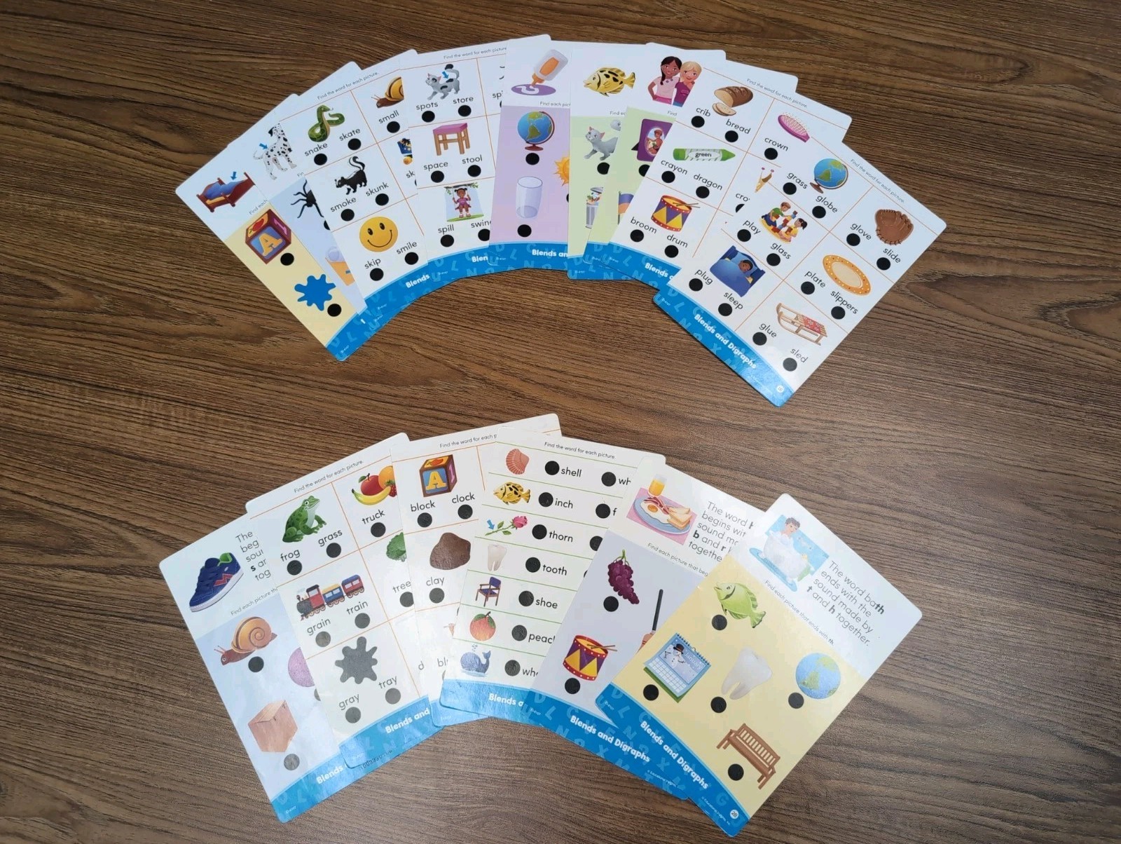 Set Of 80 2 Sided Phonics & Early Reading Hot Dots Cards By Educational Insights