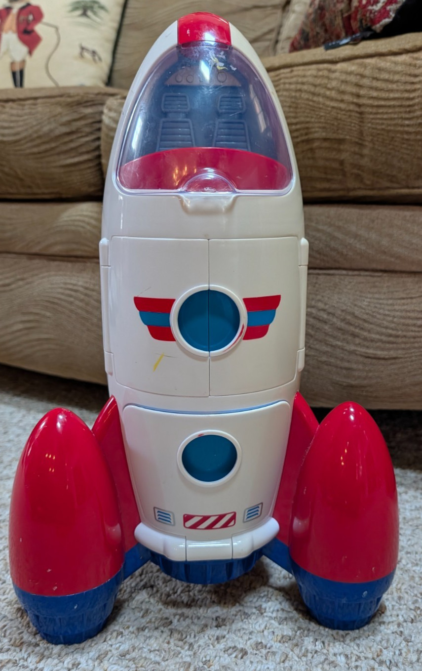Lakeshore Learn & Play Explore Rocket Space Ship STEM Toy 3 Levels 17”