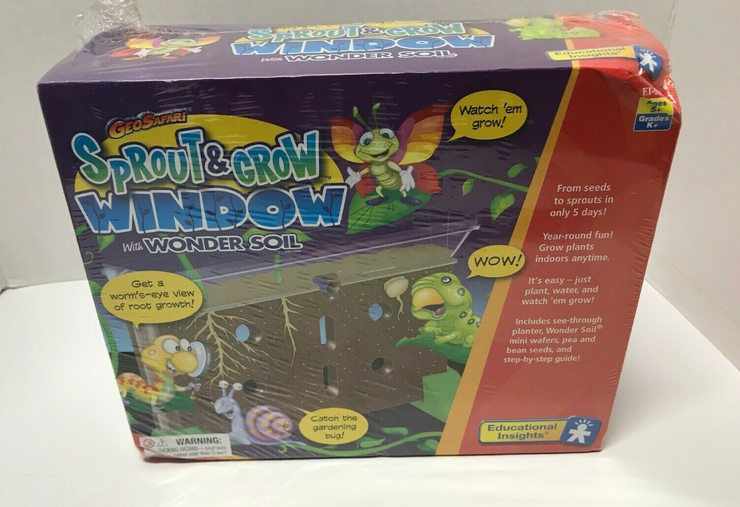 SPROUT & GROW Window Geo Safari Educational Insights BRAND NEW SEALED