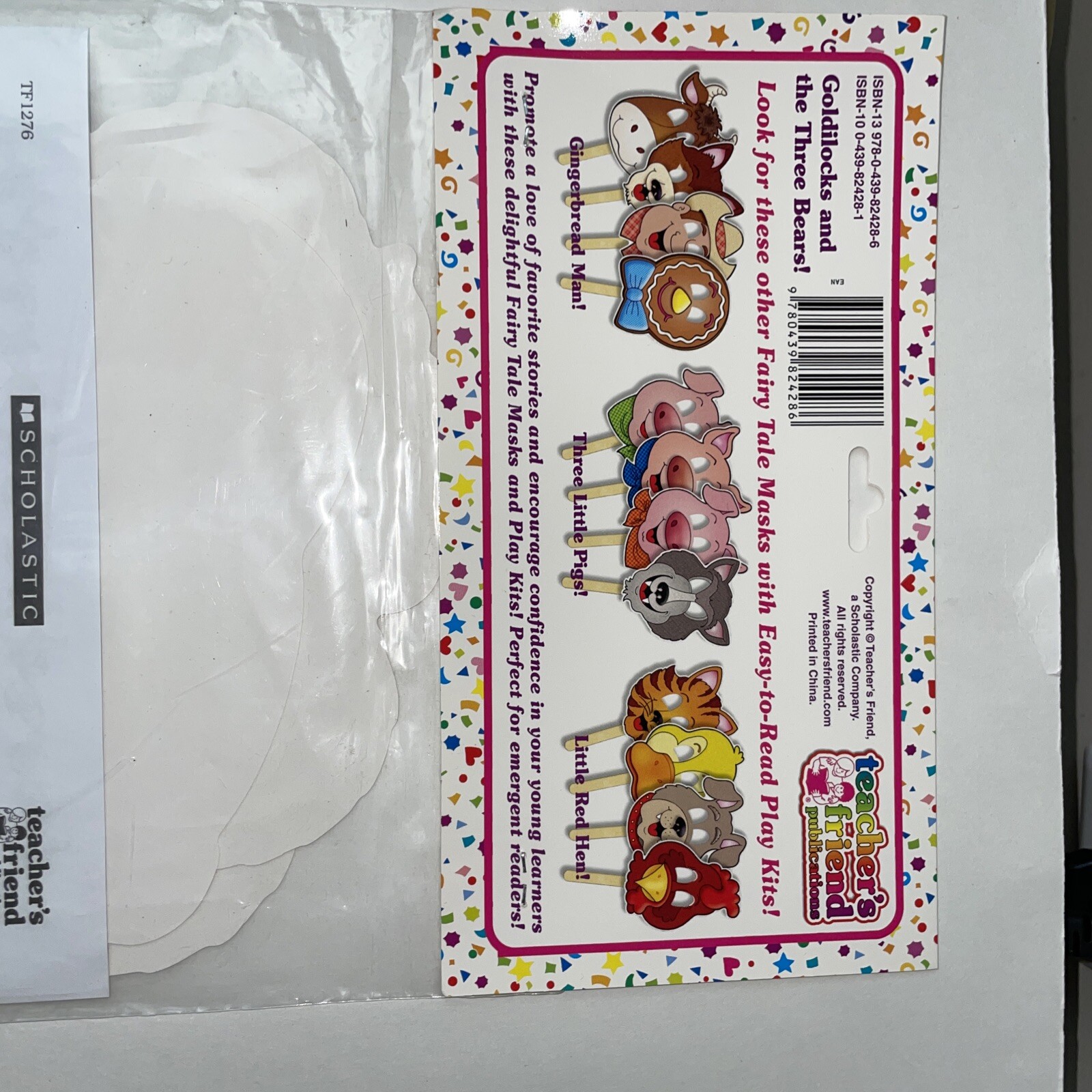Goldilocks and the Three Bears Masks Fairy Tales Scholastics Teachers Friend #4