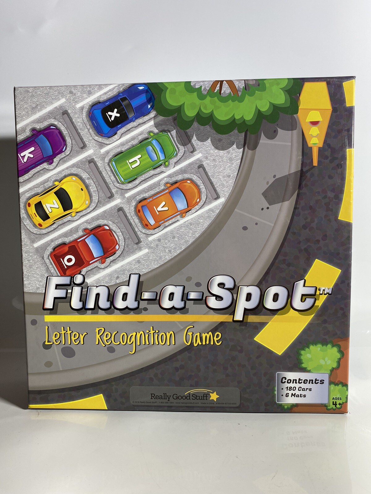 Find-a-Spot Letter Recognition Board Game (Missing 1 Blue Car)