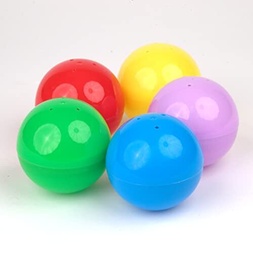 3” Empty Plastic Capsules 14 Pcs Toy Capsules 5 Colors Large Easter Eggs