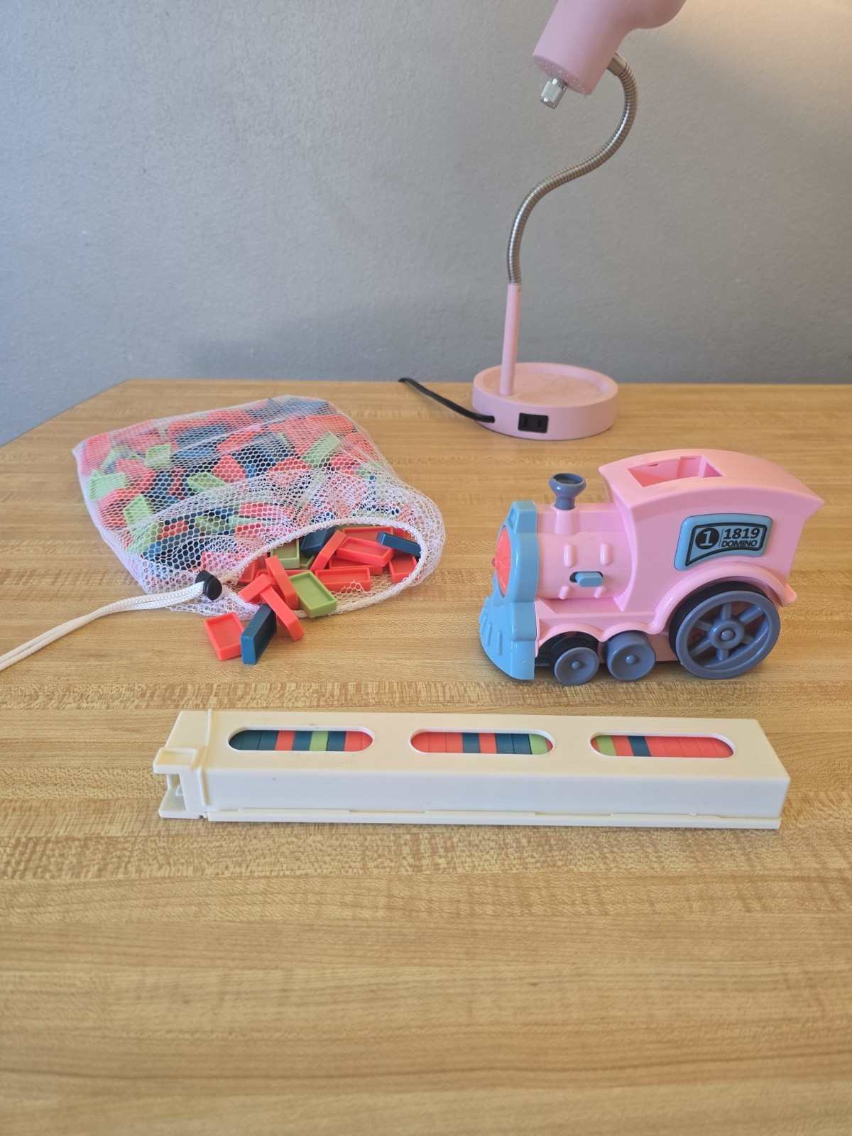 Domino Stacking Train Toy With 250 Domino’s Plus Storage Bag