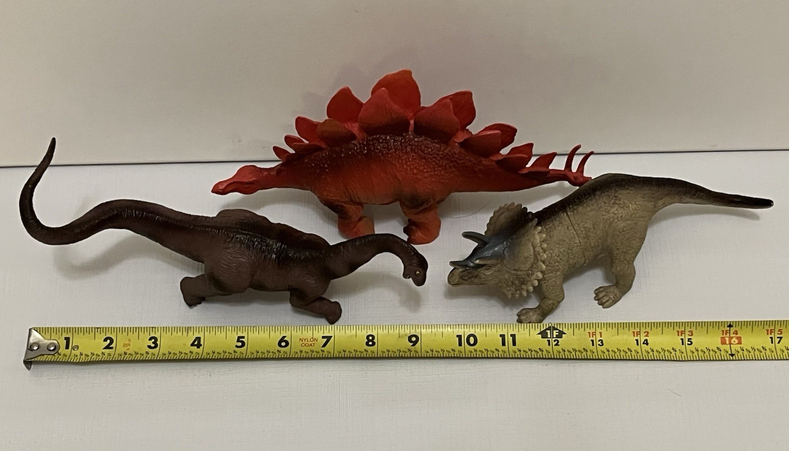 Lot of 35 Vintage Dinosaurs 5 Large 30 Small Plastic Toys + Coloring Book