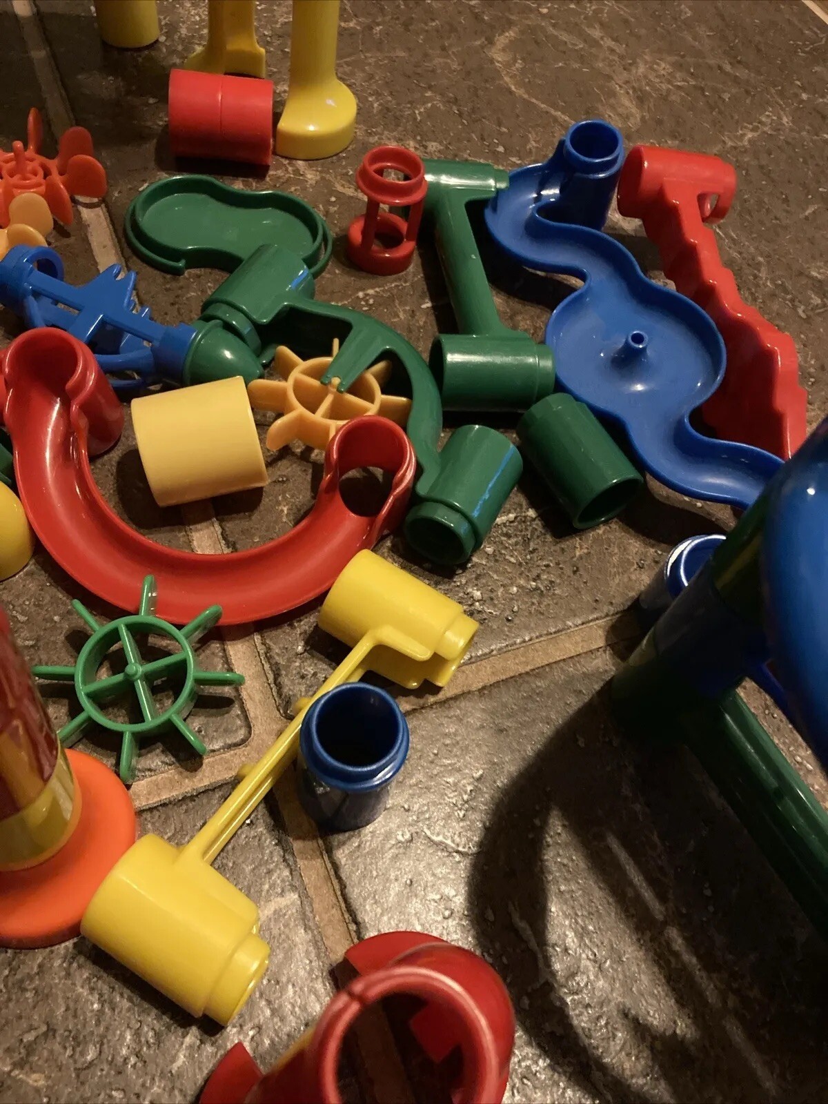 Marble Run Works Construction Toy Race Building Set Coaster Track Paths 70+PCS