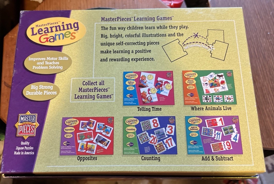 Masterpieces Learning Games Counting A Quality Jigsaw Puzzle. Learn How To Count