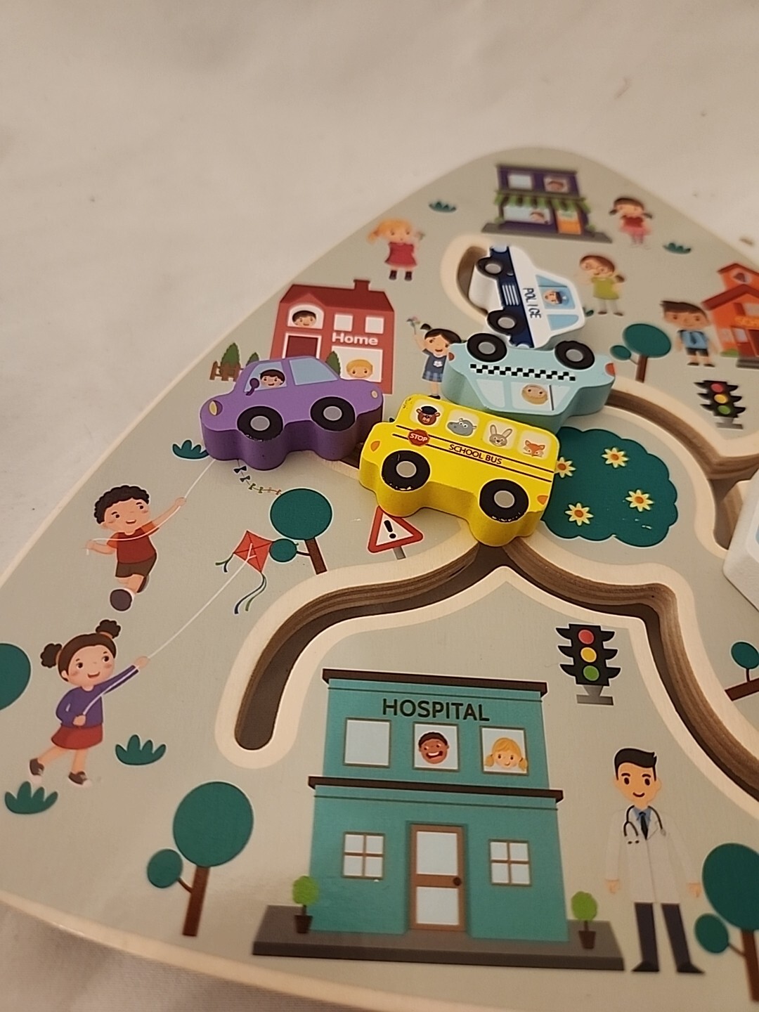 Wooden Color Sorting Maze Educational Toys For Toddlers Learning Fine Motor
