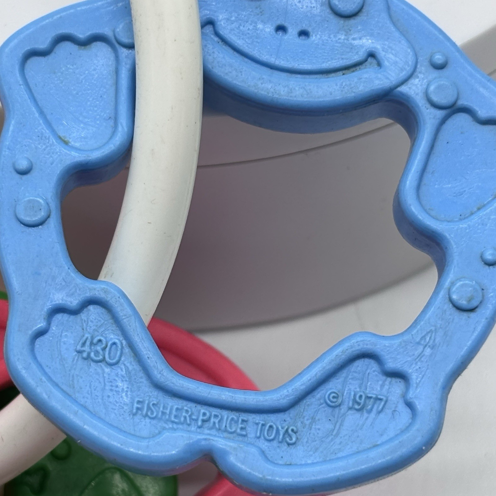 Vintage1977 Colorful Fisher Price Teething Ring Animal