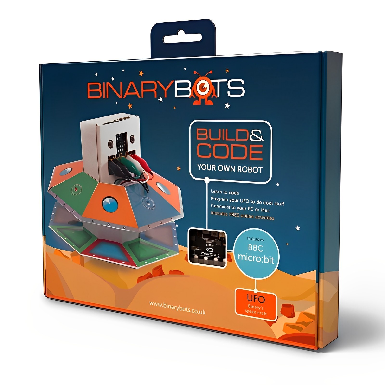STEM Coding Robot Kit BinaryBots UFO w/ BBC micro:bit Build Your Own Robots