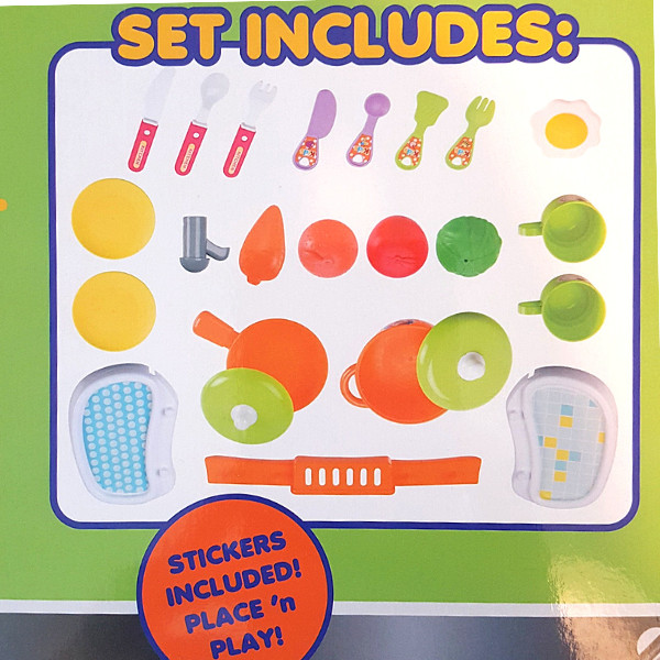 Cook Ware Utensils Kitchen Dishes Pretend Play Role Set Kit STEM For Kids Toy