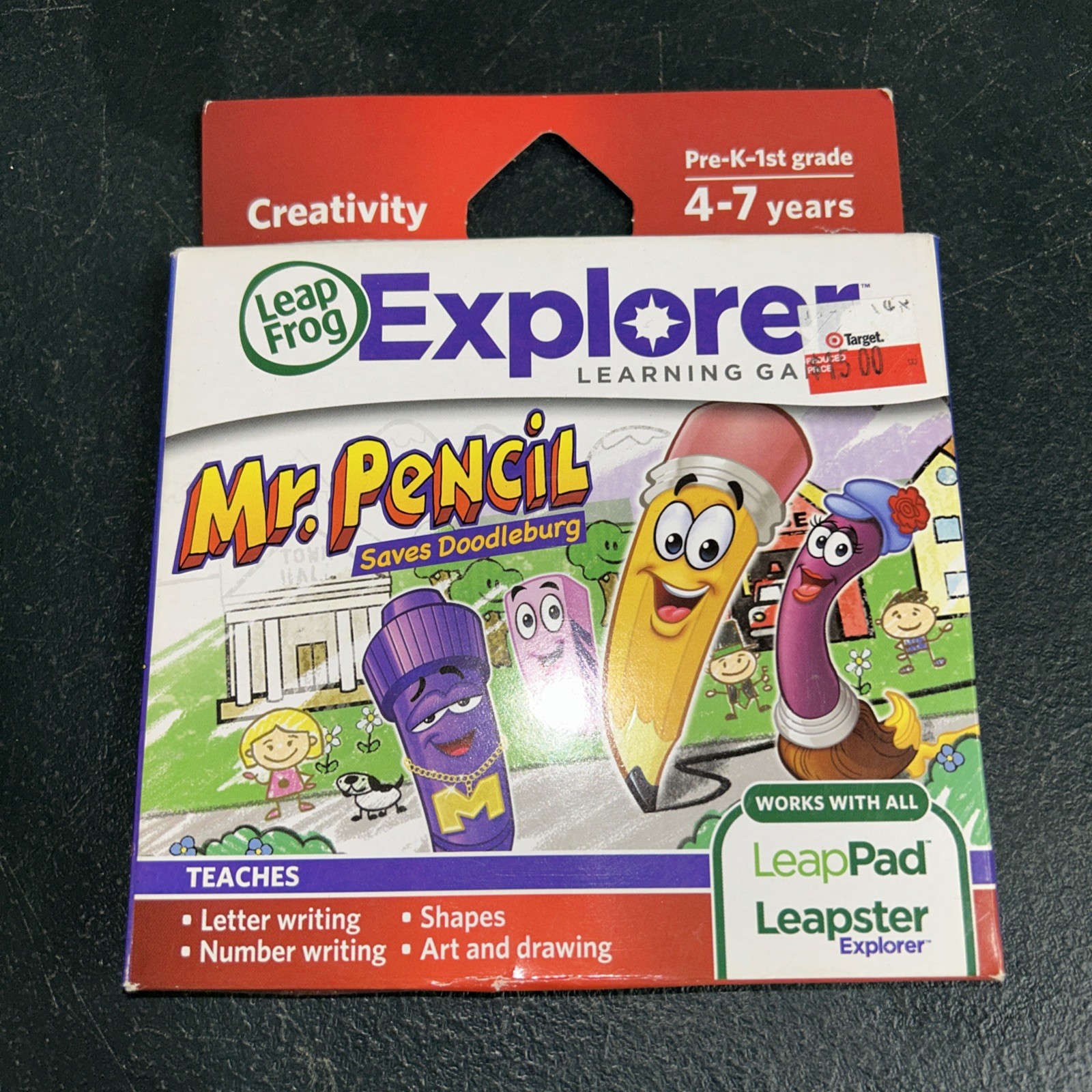 LeapFrog LeapPad Mr. Pencil Save Doodleburg Creativity Explorer Learning, NEW