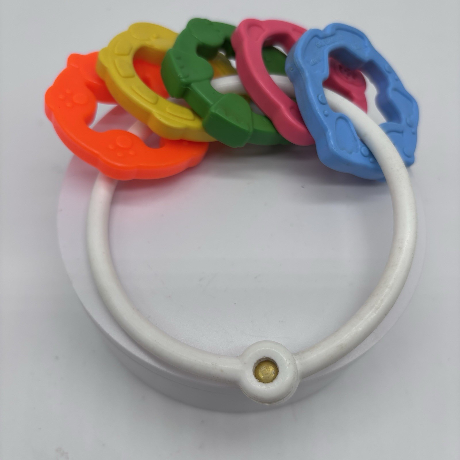 Vintage1977 Colorful Fisher Price Teething Ring Animal