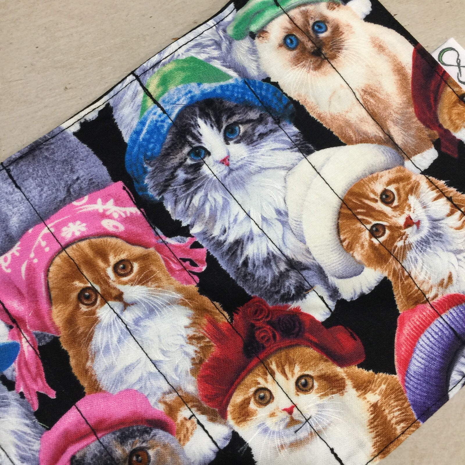 Marble Maze, Fabric, Puzzle, Sensory Learning Aid, Tactile, ADHD, Cats In Hats