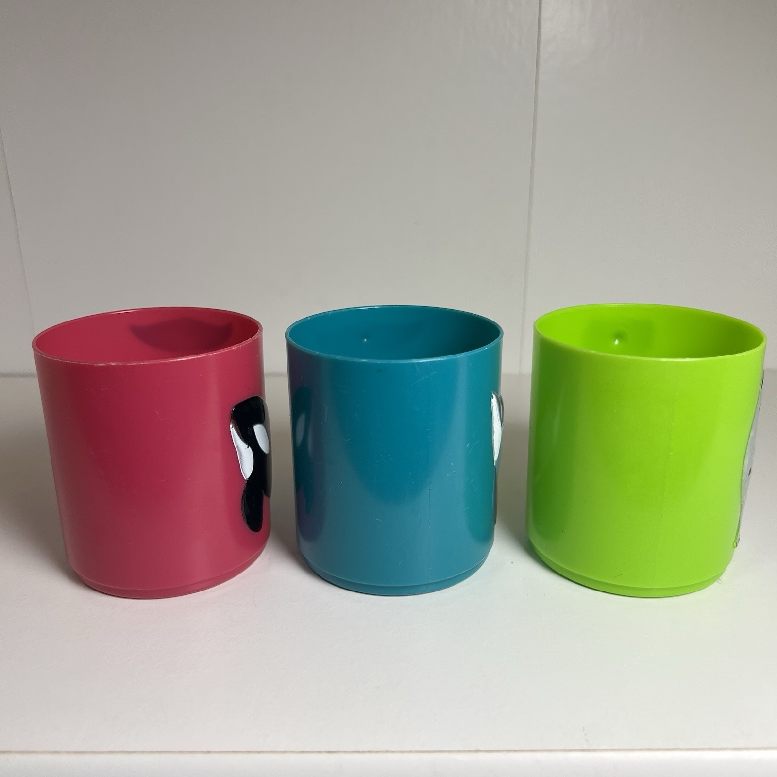 Children’s Plastic Drinking Handled Mugs – Seal, dolphin, whale -birght colored