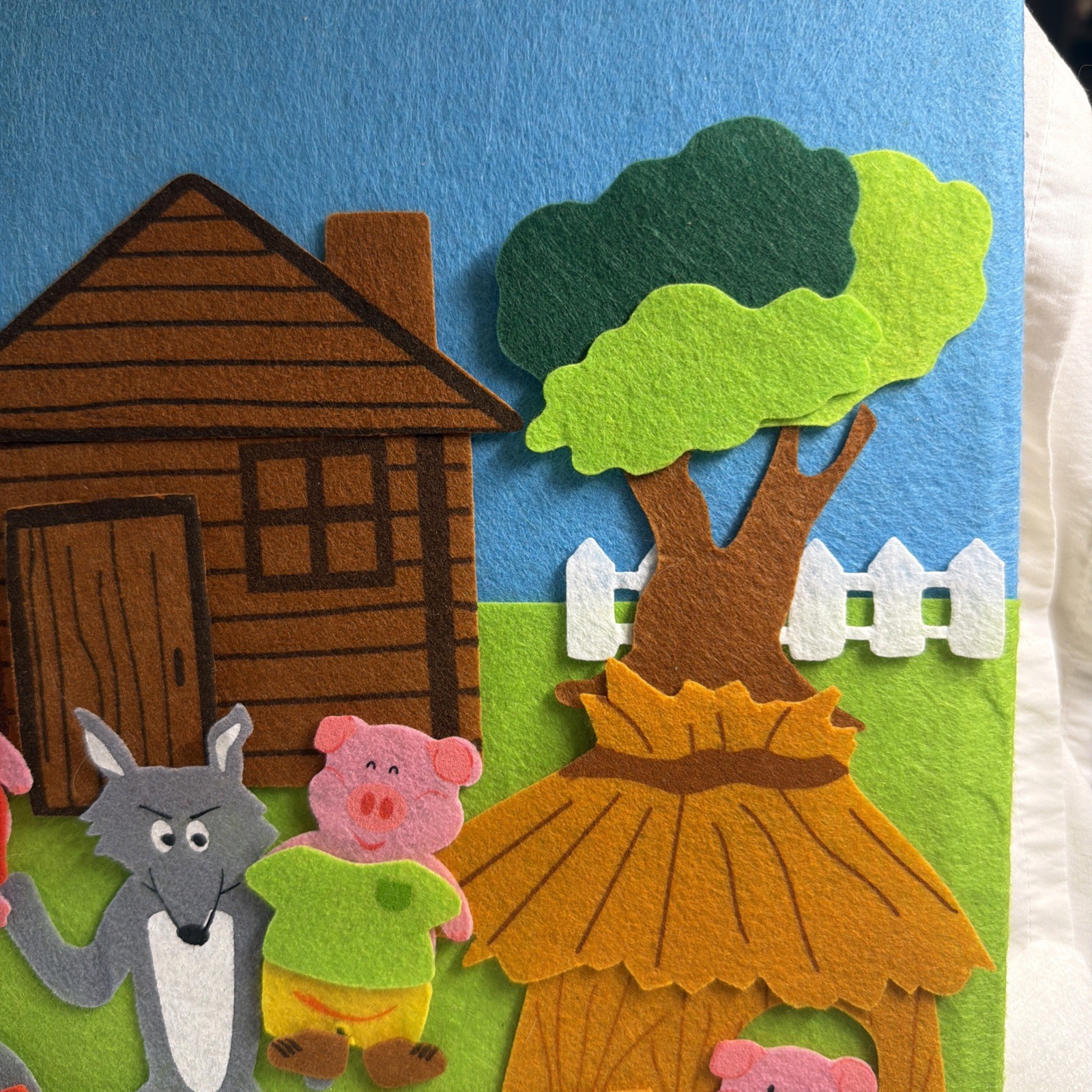 Felt Creations Hurricane Toys THREE PIGS Storyboard 43 Pieces