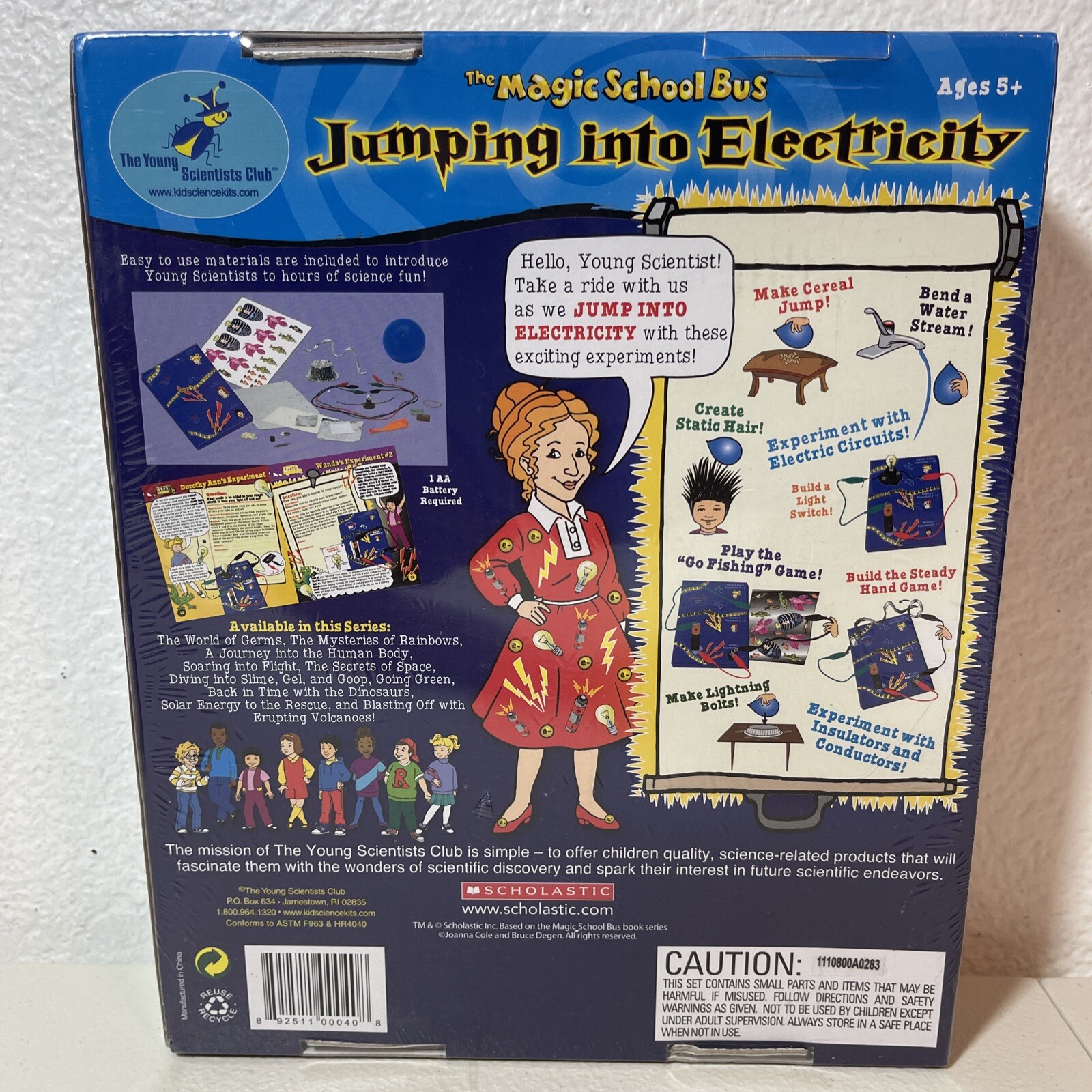 THE MAGIC SCHOOL BUS Jumping Into Electricity Kit *NEW & SEALED*